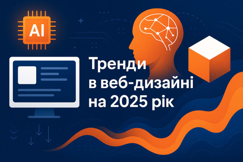 Тренди в веб-дизайні на 2025 рік – сучасні тенденції, які варто враховувати при створенні сайту