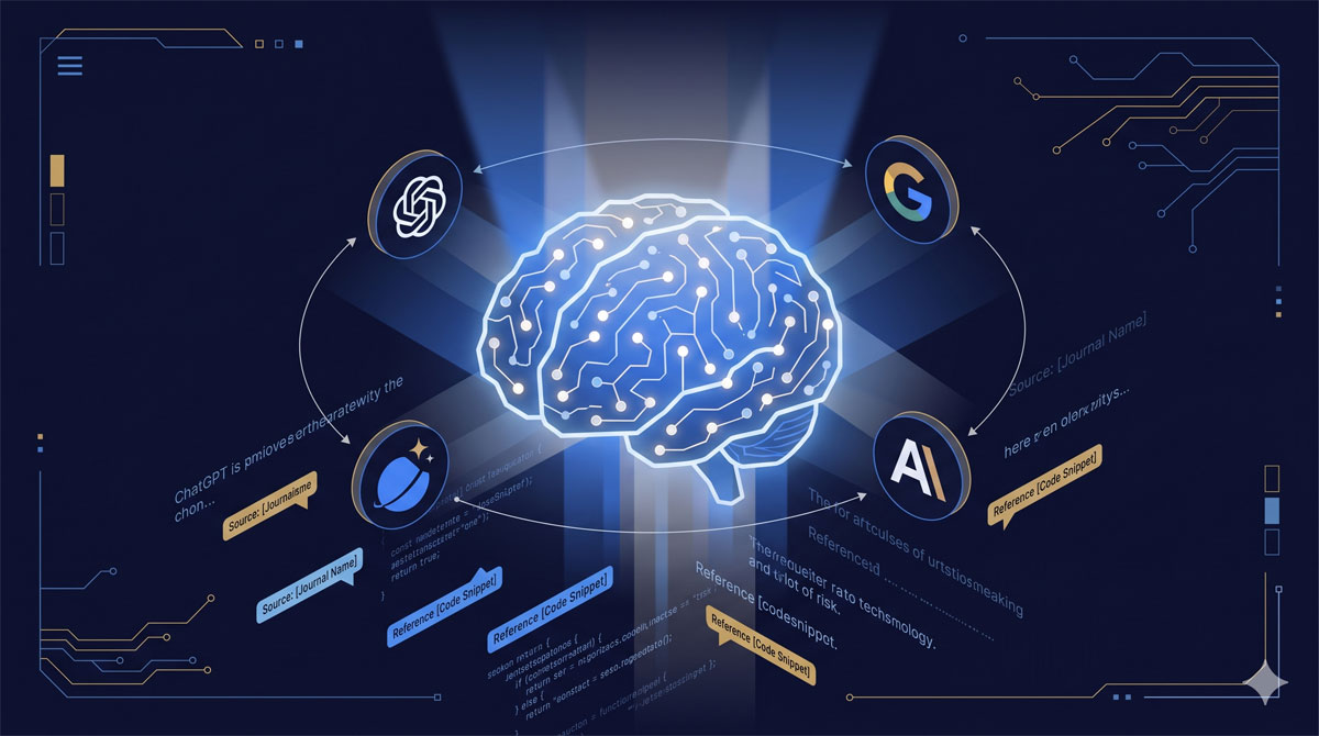 зображення показує відомі ШІ , ChatGPT, Gemini і Claude